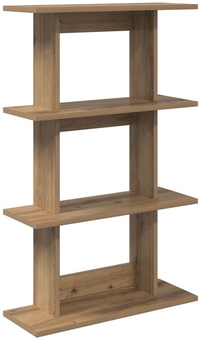 vidaXL - Wandplank - Muurmontage - Artisanaal - eiken - 56 - x - 20 - x - 90 - cm