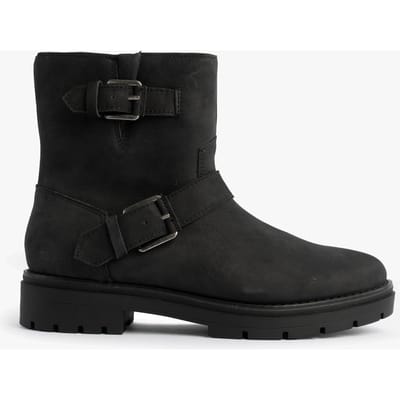 Toms Ionie Moto Dames Enkellaarsjes Zwart