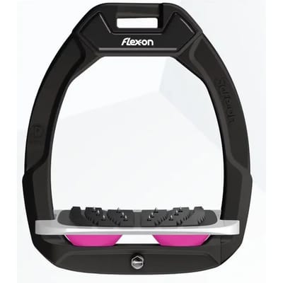 Veiligheidsbeugels voor paardrijden Ingelend Ultra Grip Zwart/Grijs/Roze Pale Flex-On Safe-On
