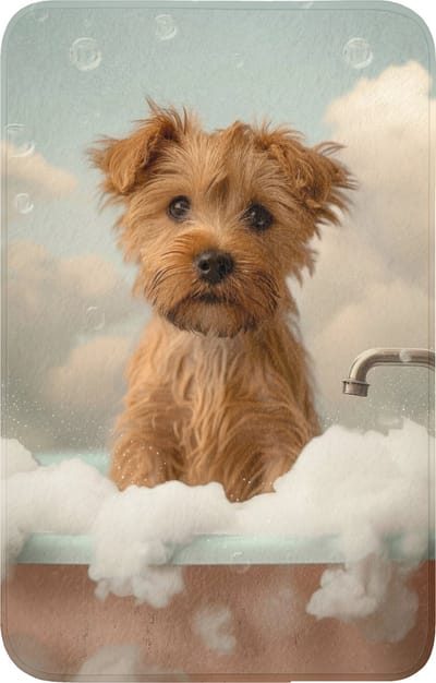 WC mat 50x80 cm - Antislip - Hond - Bad - Dieren - Schuim - Toiletmat - Vloermat - Douchemat - Toilet tapijt - Toiletmatten