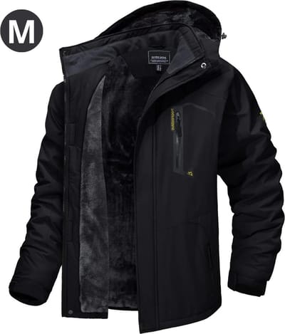 Livano Winterjas Voor Heren - Parka - Winter - Jas - Volwassen - Zwart - Maat M