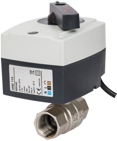 Danfoss gemotoriseerde kogelkraan AMZ112 2-weg, DN 15, 230Vac, Open/Dicht, 082G5406
