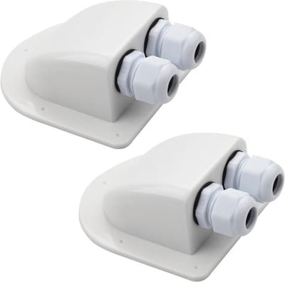 2 Stuks Waterdichte Kabeldoorvoer IP68 voor Muur- en Dakdoorvoer - Perfect voor Zonne-energie Installatie, Caravan en Camper Gebruik