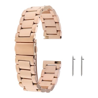 Dailygoody - Horlogeband - Roestvrij staal - 145-205mm - Roségoud - Compatibel met ID205L - Ideaal voor dagelijks gebruik - Comfortabel en stijlvol