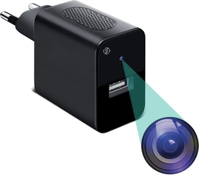 Equivera Verborgen Camera - Spionage Camera - Geheime Camera - Spy Camera - Spycamera - Spion Camera - Verborgen Mini Camera - Spy Camera Mini - Afluisteren - Afluisterapparatuur