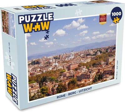 Puzzel Rome - Berg - Uitzicht - Legpuzzel - Puzzel 1000 stukjes volwassenen