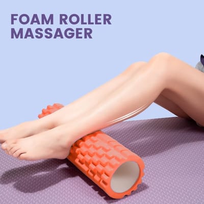 Famanu Foam Roller Fasciarol - Schuimrubber rol - Fitness Massagerol voor Triggerpoint-Massage in Rug, Nek, Benen Tijdens de Fasciatraining met de Gymnastiekrol voor Mannen en Vrouwen