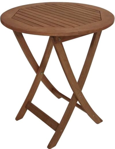 Klaptafel diameter 65 cm Eucalyptushout