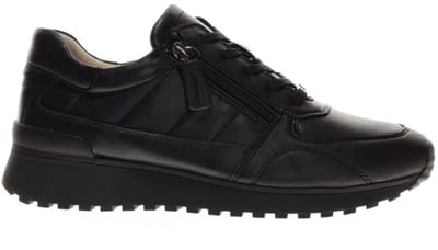 Zwarte Sneaker Comfort Leder maat 39