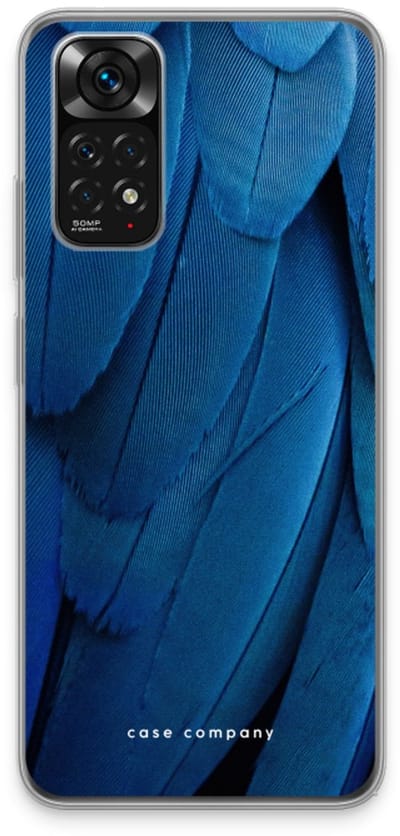 Case Company® - Hoesje geschikt voor Xiaomi Redmi Note 11 hoesje - Pauw - Soft Cover Telefoonhoesje - Bescherming aan alle Kanten en Schermrand