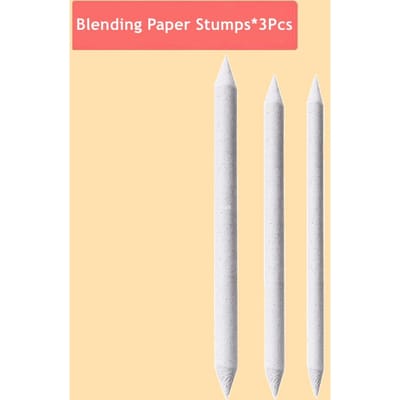 Blending Stumps en Tortillions Papierkunstblenders Schuurpapier Puntenslijper Pointer voor kunstenaar Houtskool Schets Tekengereedschap white