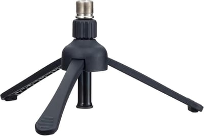 Tafelstatief Microfoon - Compacte Standaard - Opnemen Podcasts - Verstelbare Hoogte - 9-12.7cm - Zwart