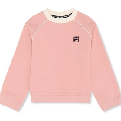 FILA Pratolino Loose Crewneck Sweatshirt Mellow Rose-egret Größe: 86/92 | Sportbekleidung Outlet | Unisex | Rosa