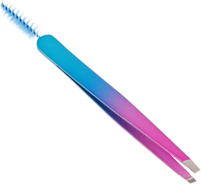 Wenkbrauw Pincet Borstel - Make-up Hulpmiddel - Snel Wenkbrauwen Vormen - Punt Ontwerp Precisie - 12 cm Lengte - Gekleurd