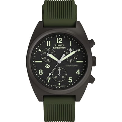 Timex Expedition North Capstone TW2Y61100 Horloge - Siliconen - Groen - Ø 41 mm