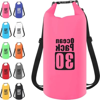 Waterdichte Dry Bag met Roltop en Verstelbare Schouderband voor Boot, Kajak en Camping - Verkrijgbaar in 2L tot 40L, Ideaal voor Vissen en Drijven