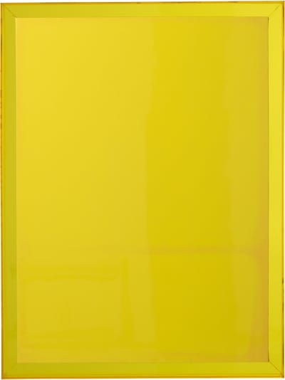 J-Line wanddecoratie Modern - canvas - fluo geel