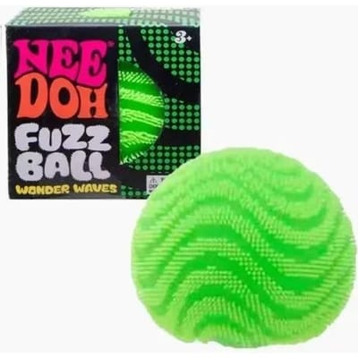 NeeDoh Fuzz Ball Wonder Waves, Sensorisch Fidget Knijp Zacht Stressverlichter Speelgoed voor Angstverlichting & Focus groen
