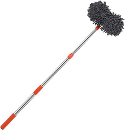 Autowasborstel Mop - Autoreiniging Gereedschap - Auto Poetsen - 360 Graden Draaibaar - 80-135cm - Meerkleurig