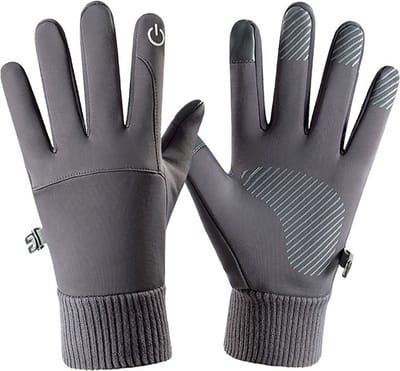 Cazy Waterdichte Touchscreen Handschoenen - Maat M - Grijs