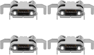 Allecto - Controller Oplaadpoort - Vervanging USB Opladen Poort - Zilver - Micro USB - Geschikt voor Xbox One Dual Sense Controller