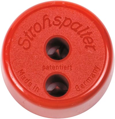 Stro Splitter - Rietje Snijder - Kralen Maken - Snijdt Riet in Strepen - One Size - Rood