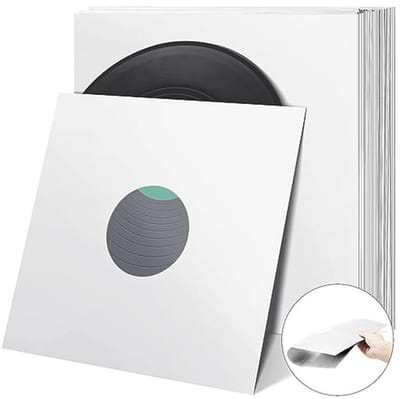 40 stuks vinyl platenhoezen blanco - 30,5 cm vierkante albumjassen voor opslag en decoratie