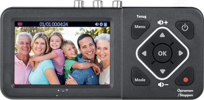 Thuys – Vhs Videorecorder – Videobanden Digitaliseren – 16 x 8 x 3cm – Zwart