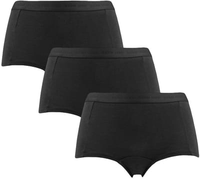 Björn Borg Dames Boxershorts Everyday Katoen - Onderbroek Vrouwen - Zwart - 3 stuks - Maat L