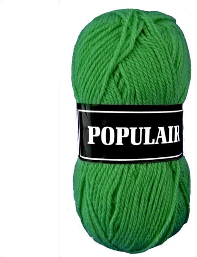 Beijer BV Populair acryl garen - helder groen (81) - pendikte 3,5 a 4mm - 10 bollen