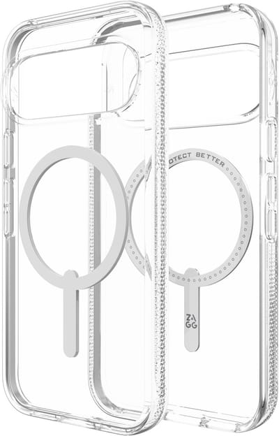 ZAGG Crystal Palace Snap Hoesje Geschikt voor Google Pixel 10 / 10 Pro - 4M DropProof Back Cover - Compatibel met MagSafe en Qi2 - Transparant
