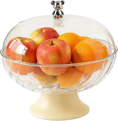 VLSelect® Fruitschaal met vliegenkap - Fruitmand - Fruitbowl - Moderne Serveerschaal