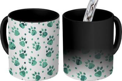 Magische Mok - Foto op Warmte Mokken - Koffiemok - Patroon - Huisdieren - Hond - Dier - Magic Mok - Beker - 350 ML - Theemok
