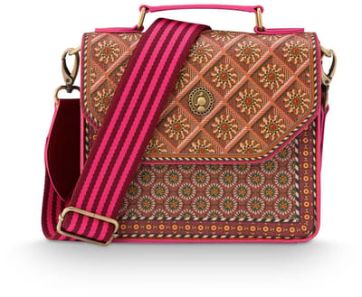 Pip Studio - Frances Crossbody Tas Dames - Schoudertas - Imani - Rood - 19x7x17.5cm
