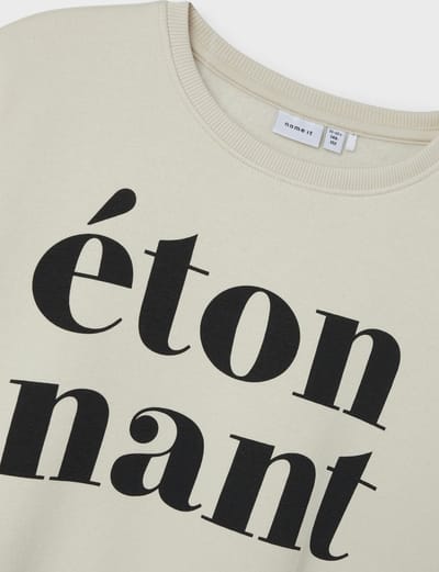 NAME IT NKFORIANA LS RLX SWE BRU BF Meisjes Trui - Maat 122/128