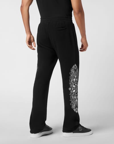 Embroidered Jogging Pants Chrome Crest