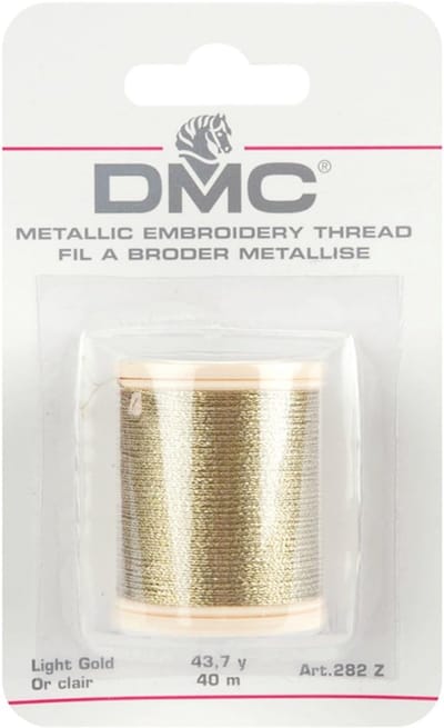 Metalen Borduurdraad - Glinsterende Draad - Creatief Borduren - Niet-deelbaar 3-laags - 43.7 Yards - Licht Goud