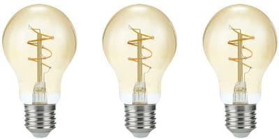 SPL E27 LED Lamp 4.2W Dimbaar - CRI 90 - Goud - Extra Warm Wit - LED Filament - Amber - Vervangt 40W - 3 Stuks