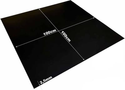 Plaatrubber SBR - scheepvaart rubber - 100x100cm - 2,5mm dik - 1 inlage