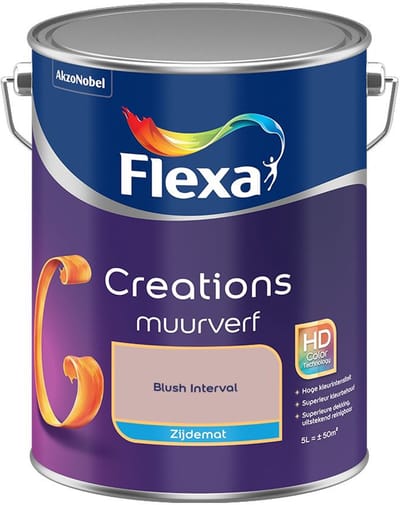 Flexa - Creations Muurverf Zijdemat - Blush Interval - Mengverf - 5 L