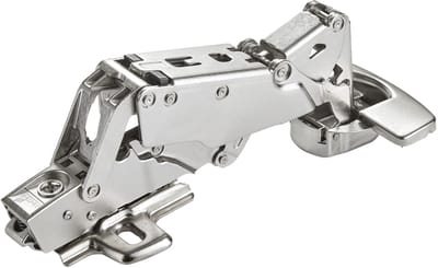 SOTECH groothoekscharnier 165° Sensys 8657i hoekscharnier (aanwezig) soft-close en automatisch sluiten, snelmontage + montageplaat hoogte 1,5 mm + bekerafdekking
