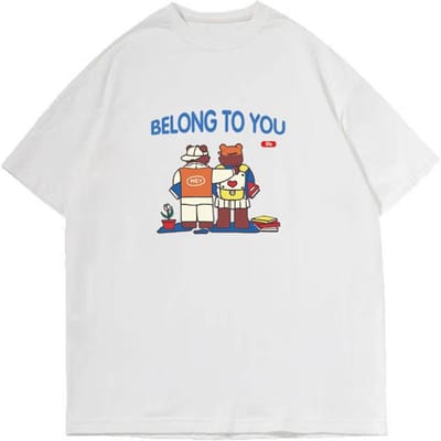 T-shirt en coton à col rond pour homme, manches cinq-quarts à épaules tombantes, ample, grande taille, tendance, haut polyvalent XXXL white