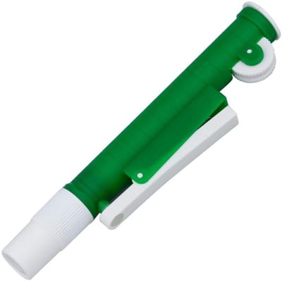 Handpipet van 10 ml, pomppipet, voor het nauwkeurig vullen of doseren van vloeistoffen.
