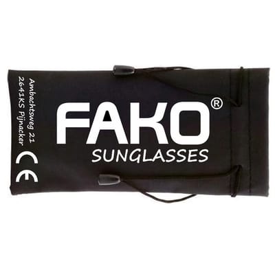 Fako Sunglasses® - Zonnebrillen Etui - Stof - 9x18cm - Zwart