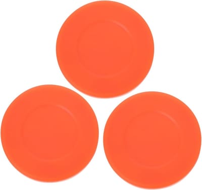 Aanpasbare IJs Hockey Pucks voor Competitie en Training - PVC Flat Ball voor Sportgebruik - Oranje 7x7cm