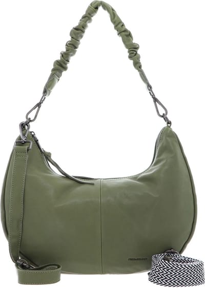 FREDsBRUDER Leren Schoudertas Jeren Shoulderbag Leaf Groene