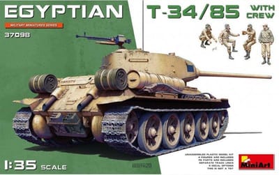 MiniArt Egyptian T-34/85 With Crew - 1:35 modelbouwset - MIN37098