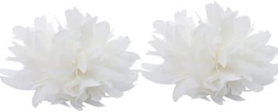 Schoen- clips -witte- bloem- trouwschoen versiering- Charme Bijoux