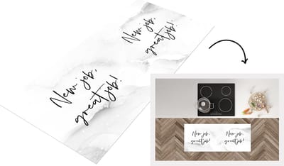 Keukenloper - Loper keuken - New job, great job! - Spreuken - Quotes - 120x50 cm - Keukenloper vinyl