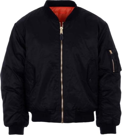 Fostex kinder MA-1 bomber jack zwart - Maat 92-98